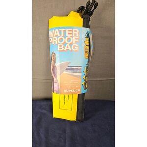 NuPouch 5L Waterproof Dry Bag Yellow Heavy Duty Vinyl Roll Top Watertight Bag